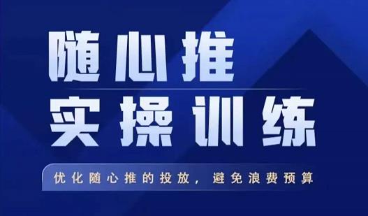 飞哥·随心推实操训练，优化随心推投放，避免浪费预算